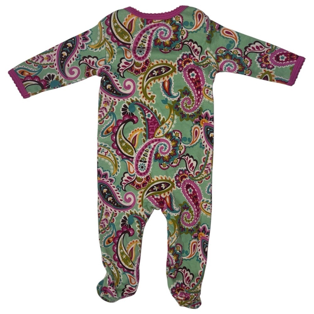 Vera Bradley Baby Tutti Frutti Footed Sleeper 0-3M - Picture 2 of 11